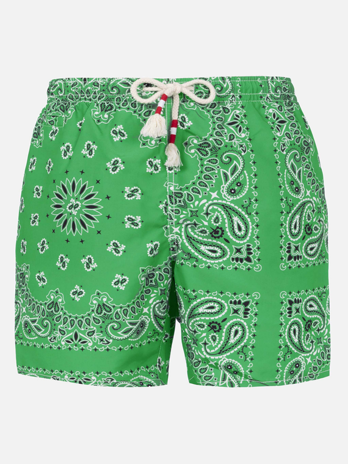 COSTUME MARE CON STAMPA BANDANA VERDE