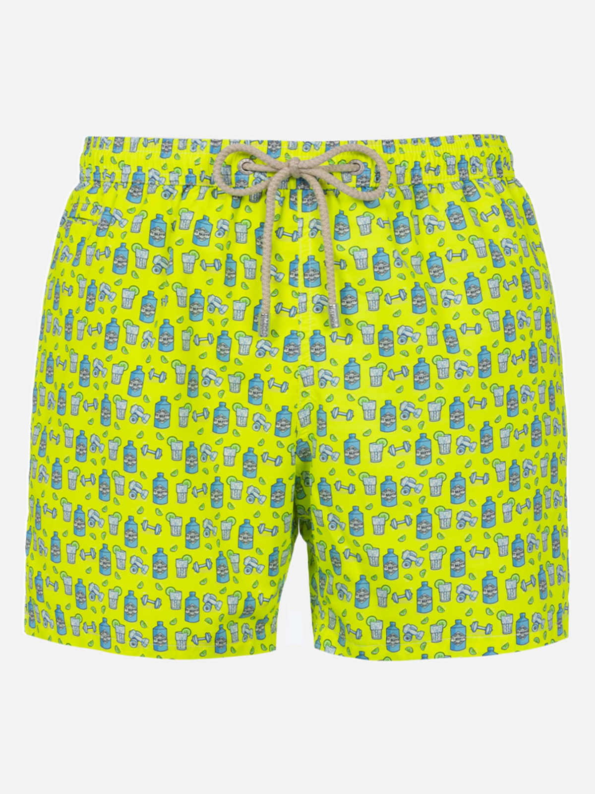 COSTUME MARE GIALLO CON STAMPA GIN