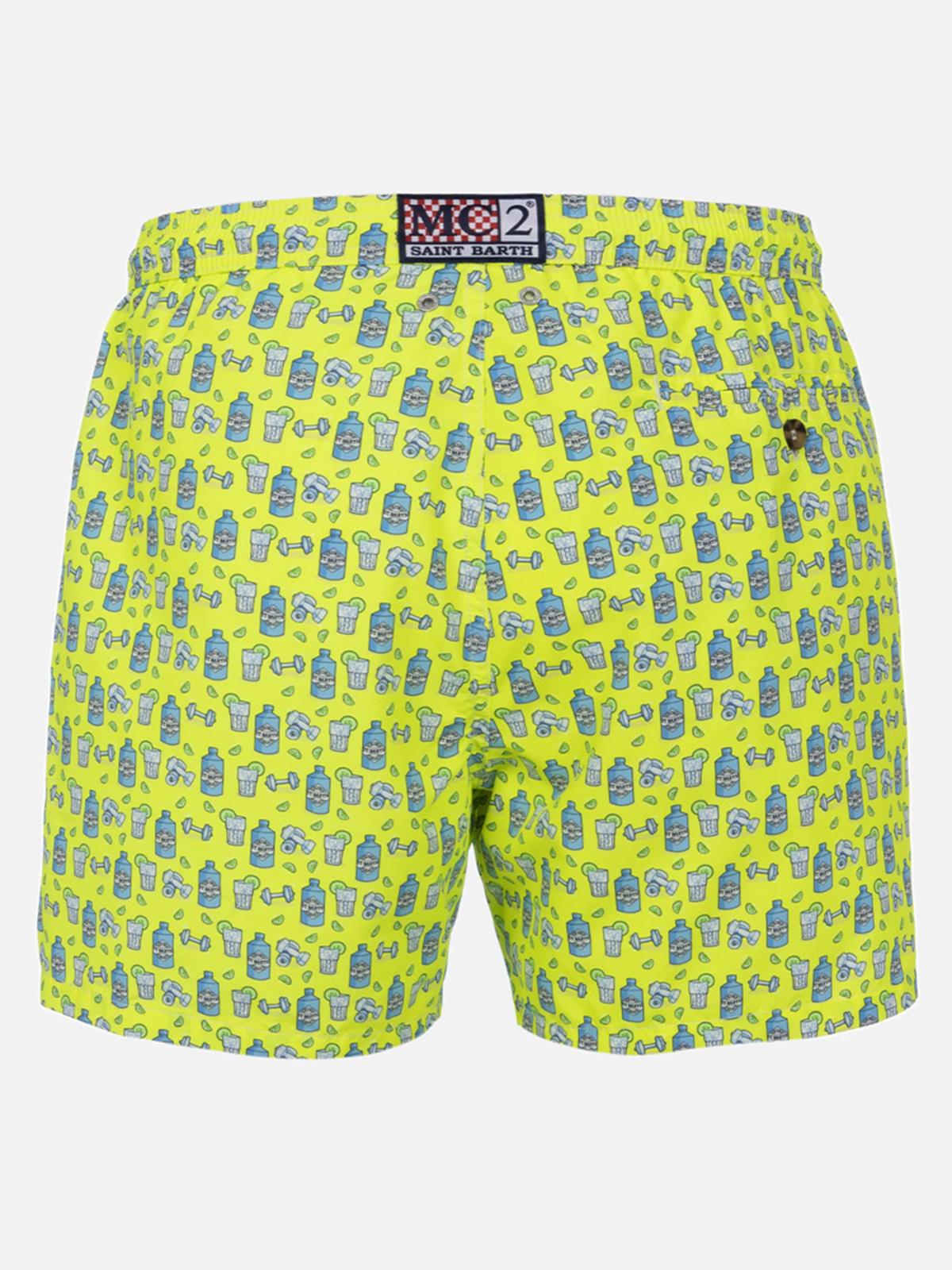 COSTUME MARE GIALLO CON STAMPA GIN