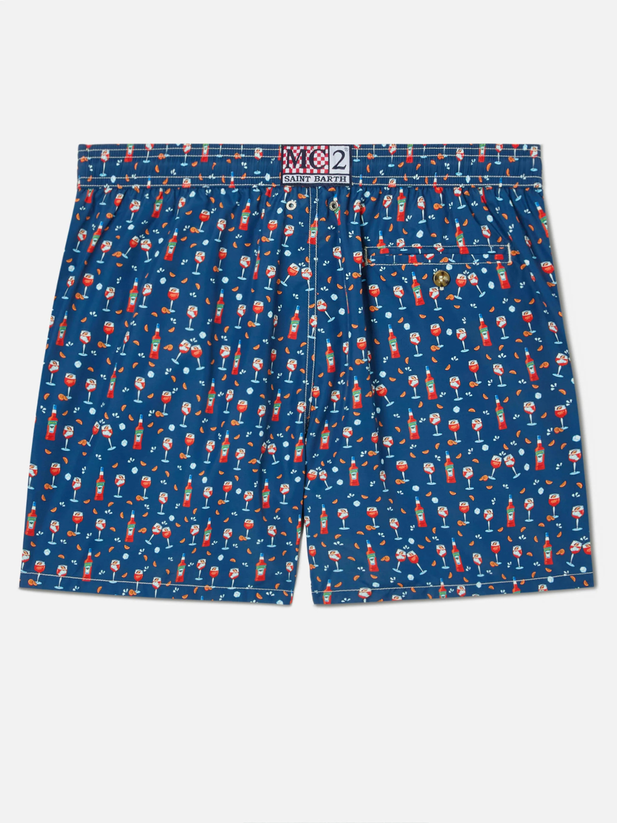 COSTUME MARE BLU CON STAMPA COCKTAIL